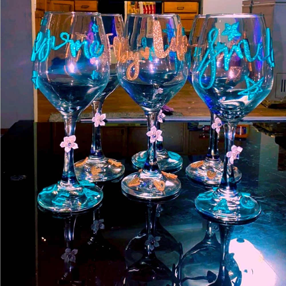 Wine glass hand made myself